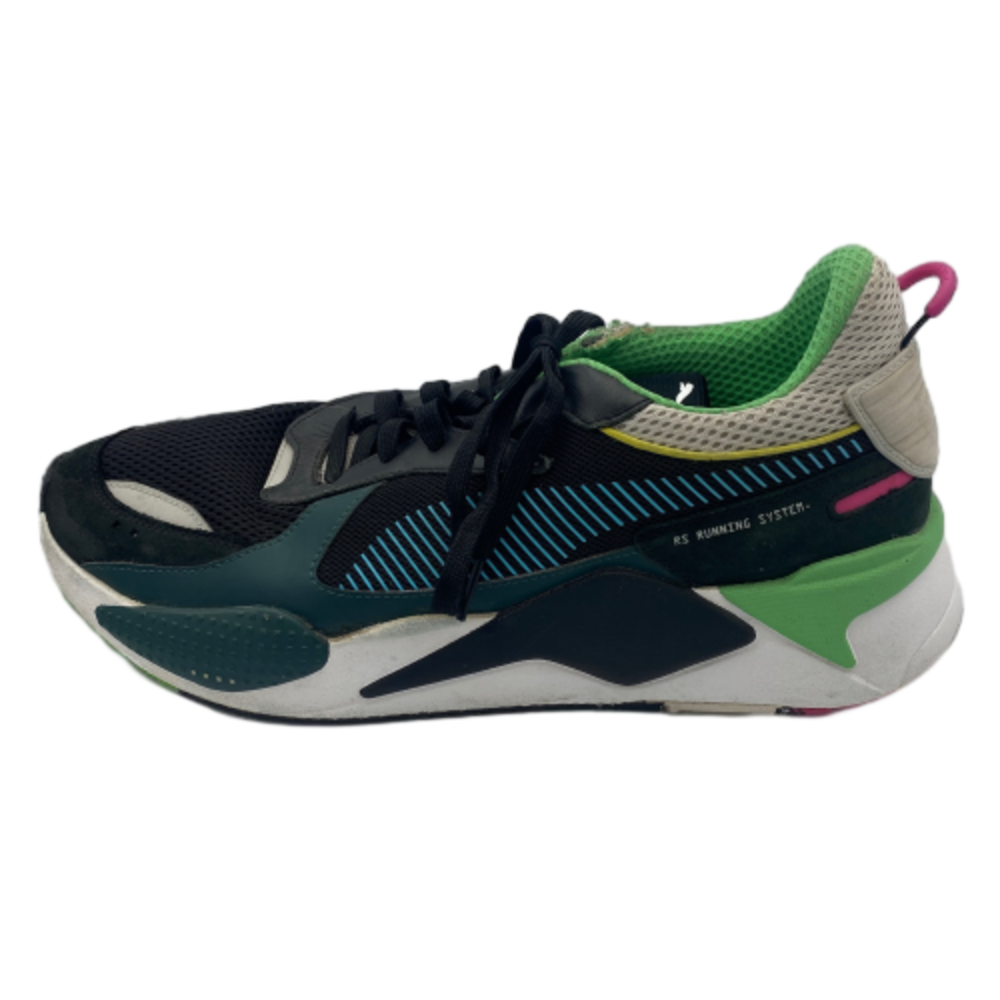 Puma RS-X Toys 369449-01 Mens 13 Running Shoes Black Blue Atoll Athletic Sneaker